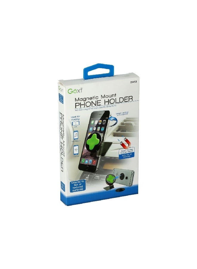 GOXT Custom Accessories Magnetic 360 Degree Rotatable Car Phone Holder Black and Green 2.8 x 20.6 x 11.8 cm 23453 - Image 1